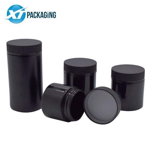child resistant with1 2 3 4oz 5 glass  jar black matte clear frosted glass candle jar UV black glass jar