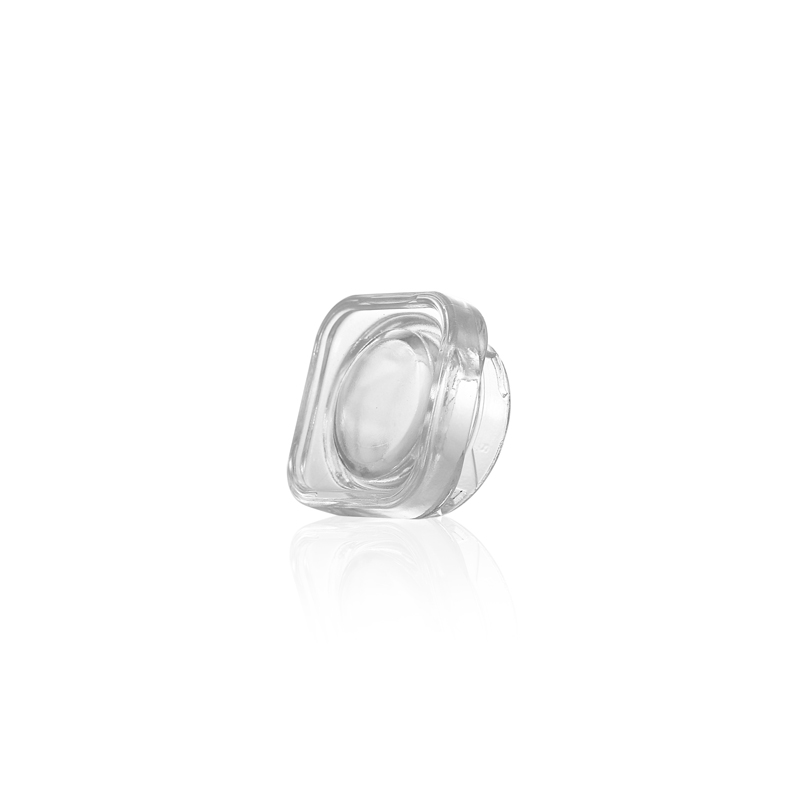 childproof Concentrate 5g 5ml 7ml 9ml pill clear child resistant CR square glass jar with black child resistant lid