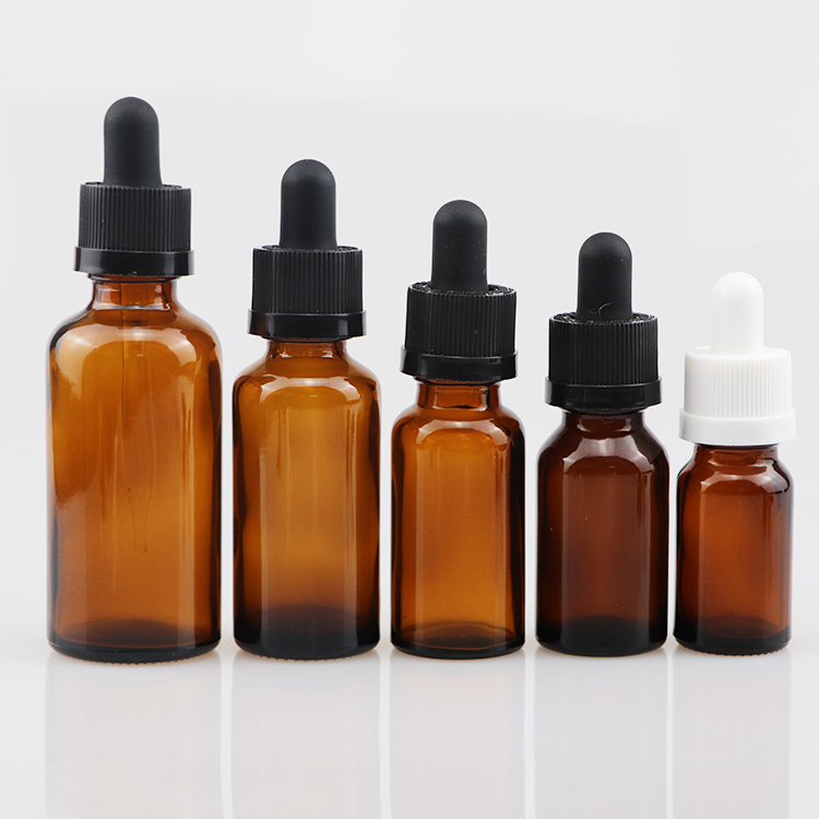 childproof pipette Cap 15 30 ML Clear green Glass Dropper Bottle For Oil