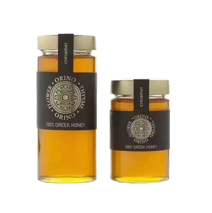 chilly sauce health food honey storage  glass jar  straight round glass bottle with high lid 200ml 250ml 350ml