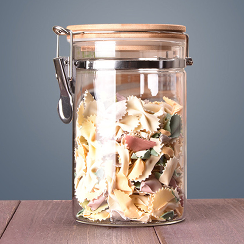 china 600ml airtight food candy storage glass jar