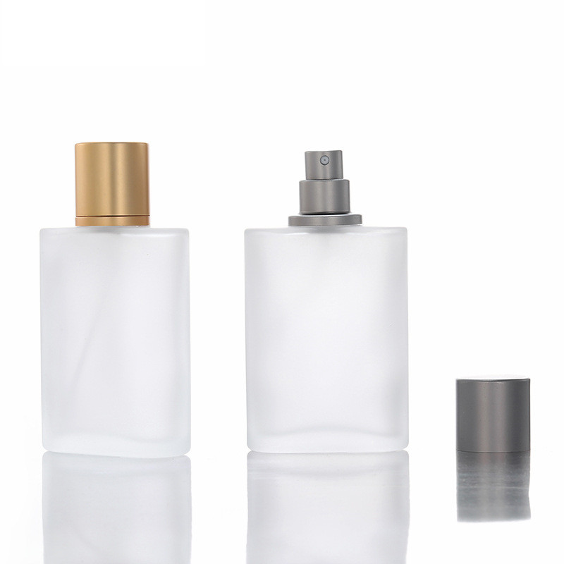 china custom spray refillable bottle  frost mist spray glass bottle  glass bottle for perfume 100ml