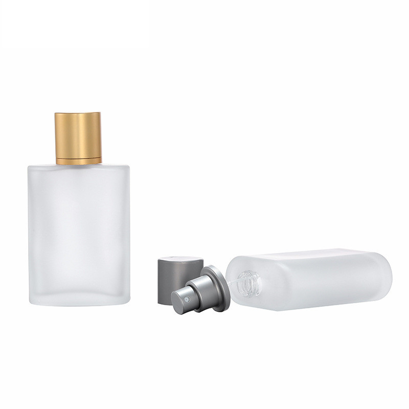 china custom spray refillable bottle frost mist spray glass bottle glass bottle for perfume 100ml