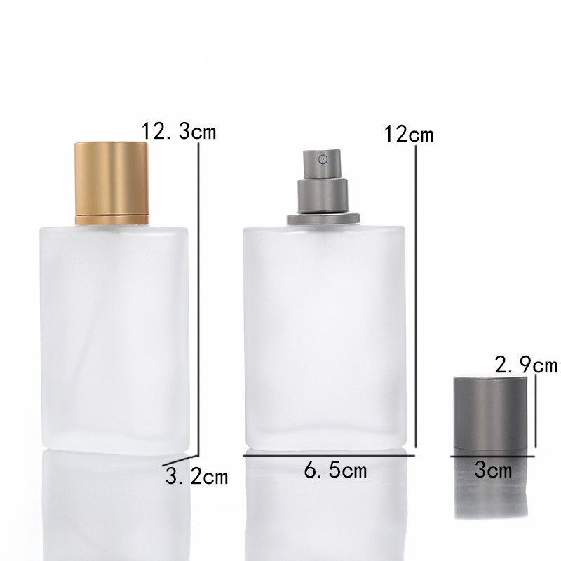 china custom spray refillable bottle frost mist spray glass bottle glass bottle for perfume 100ml