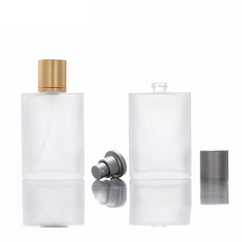 china custom spray refillable bottle frost mist spray glass bottle glass bottle for perfume 100ml