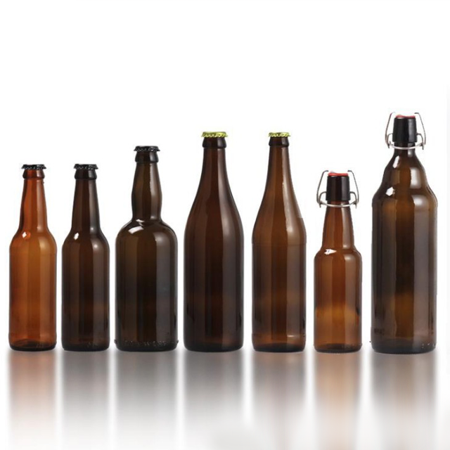 china manufacturer amber wine beverage beer wine glass bottles