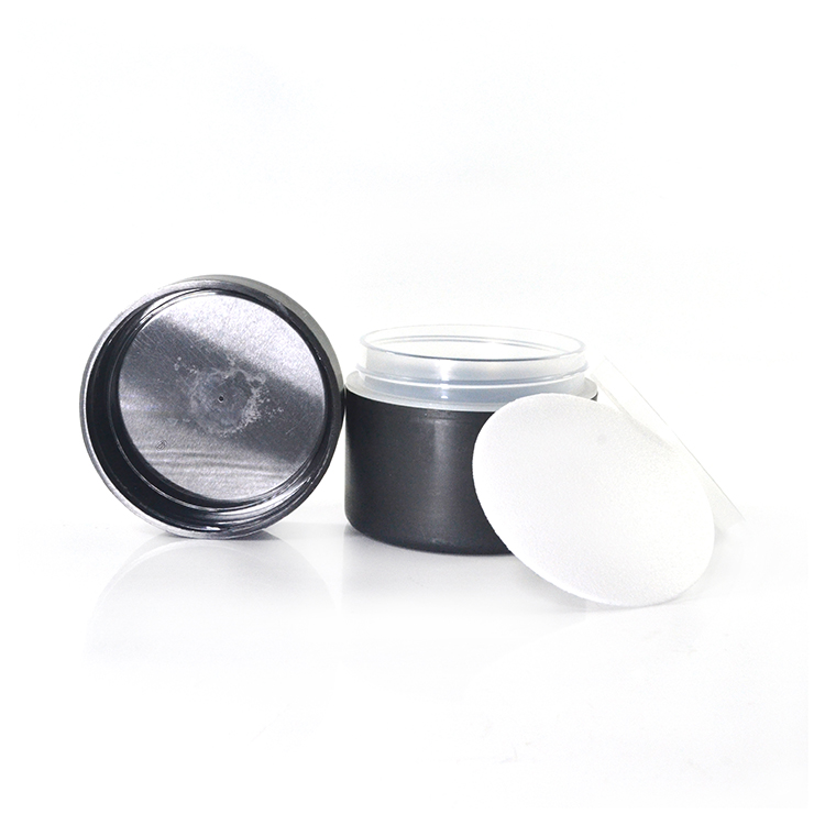 china suppliers 50g frost white black clear PP double wall plastic cosmetic cream jar