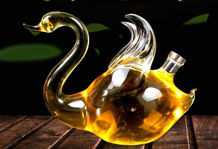 christmas absinthe glass bottle as gift