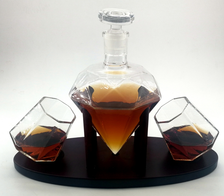 christmas absinthe glass bottle as gift