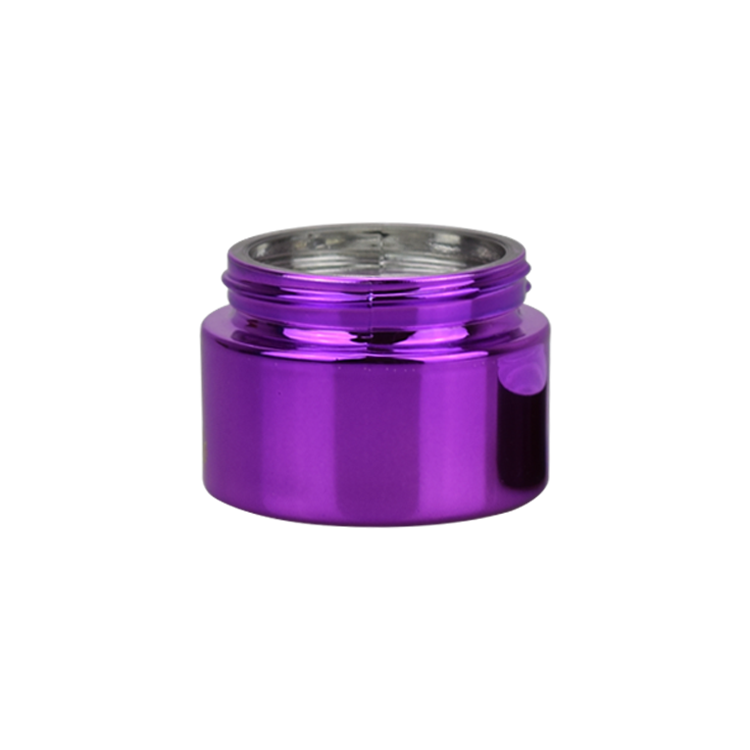 chrome purple UV glass jar for body butter 50ml 50g 2oz custom glass cosmetic jar