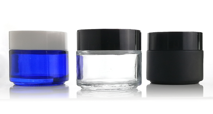 classic 0.5oz 1oz 2oz 4oz 8oz black round empty acrylic cosmetic jar