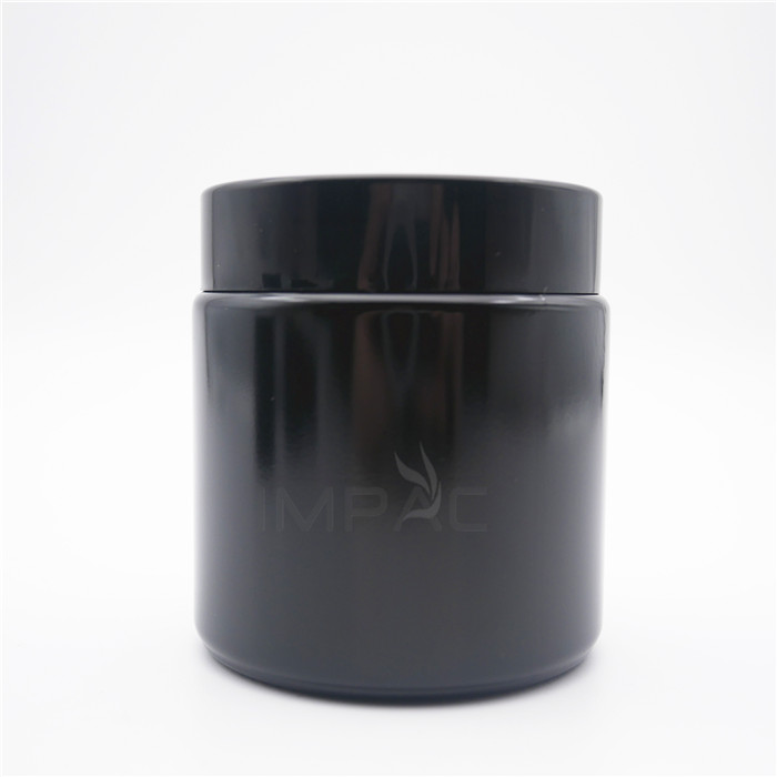 classic black wide body cream butter containers glass container 100ml