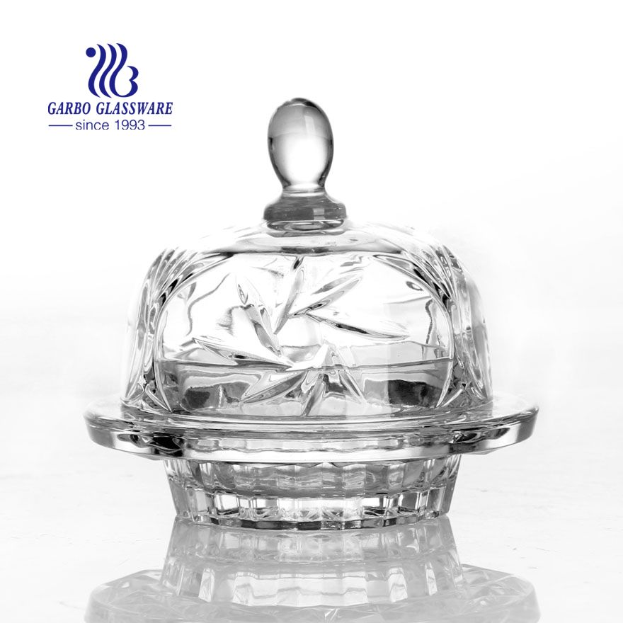 classic sugar pot with high quality spray color for home using restaurant and party using glassware customized wholesale