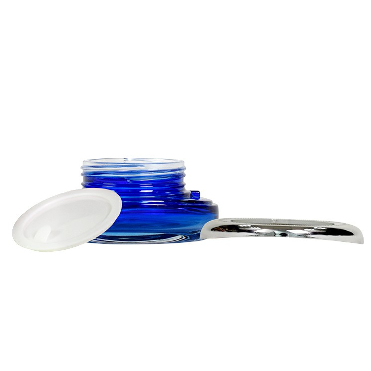 clear 30g 1oz skin care hand cream serum personal care glass lid cosmetic packaging jar