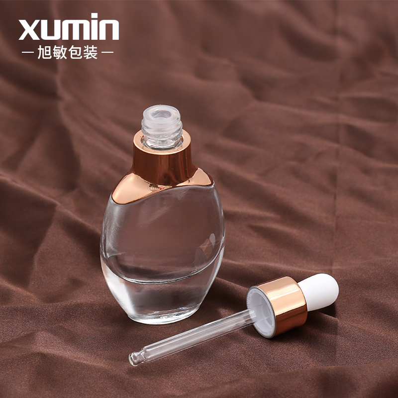 clear 30ml glass Dropper Empty Cosmetic Glass Bottle For Eliquid Essential Oil