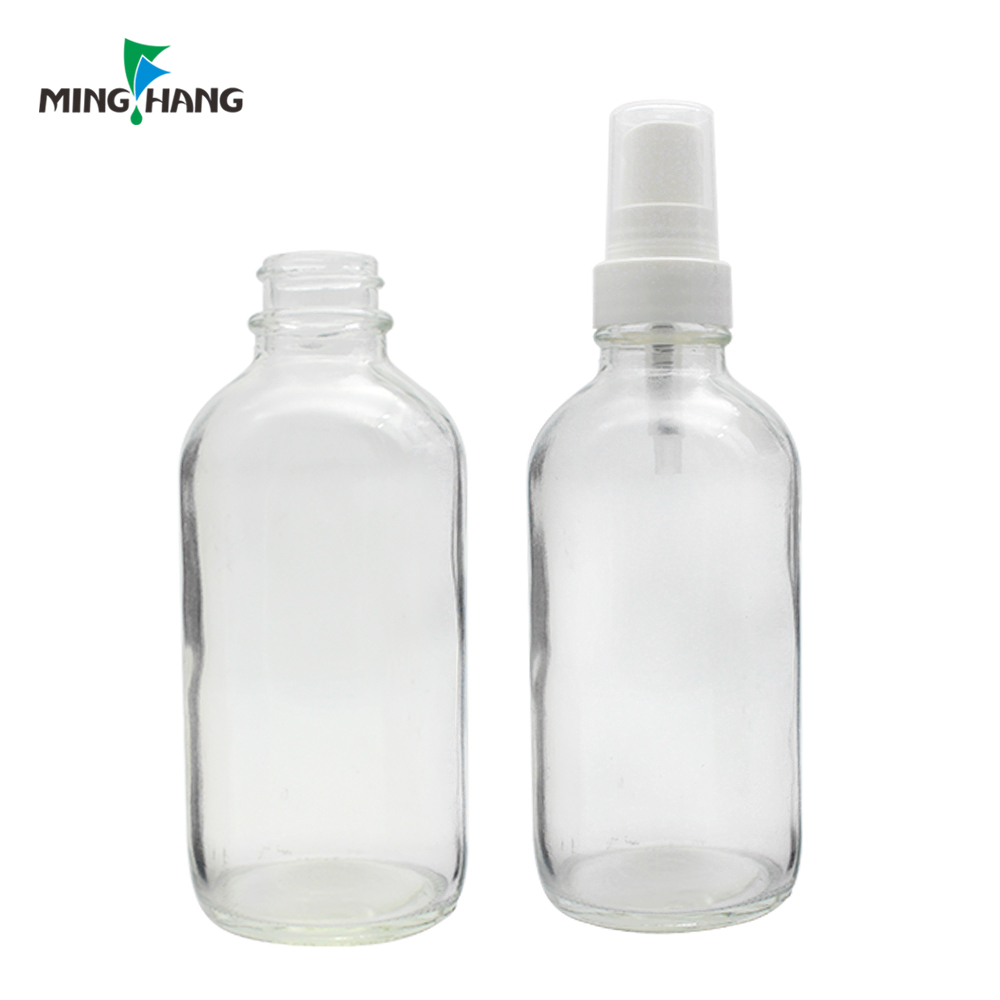 clear amber glass vial serum bottle, 1oz 2oz 4oz boston round essential oil dropper bottle with pipette