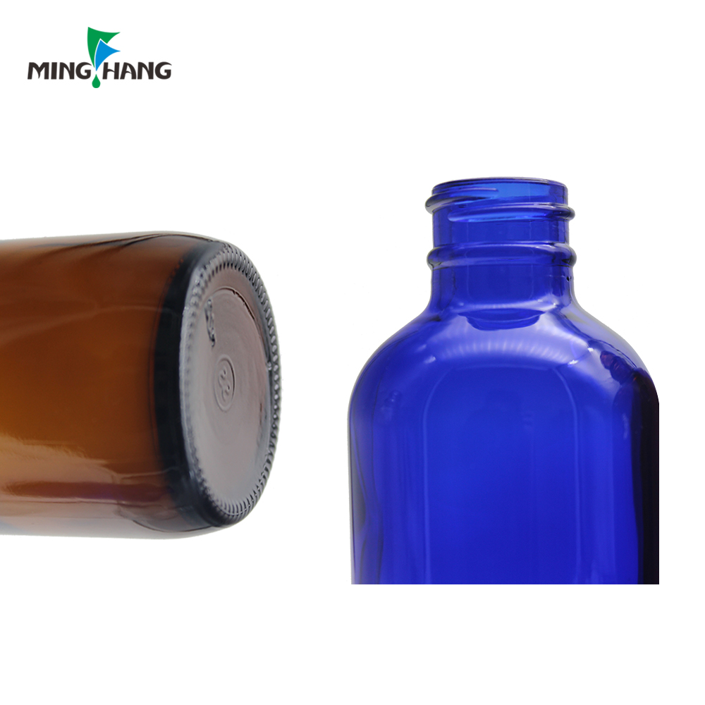 clear amber glass vial serum bottle, 1oz 2oz 4oz boston round essential oil dropper bottle with pipette