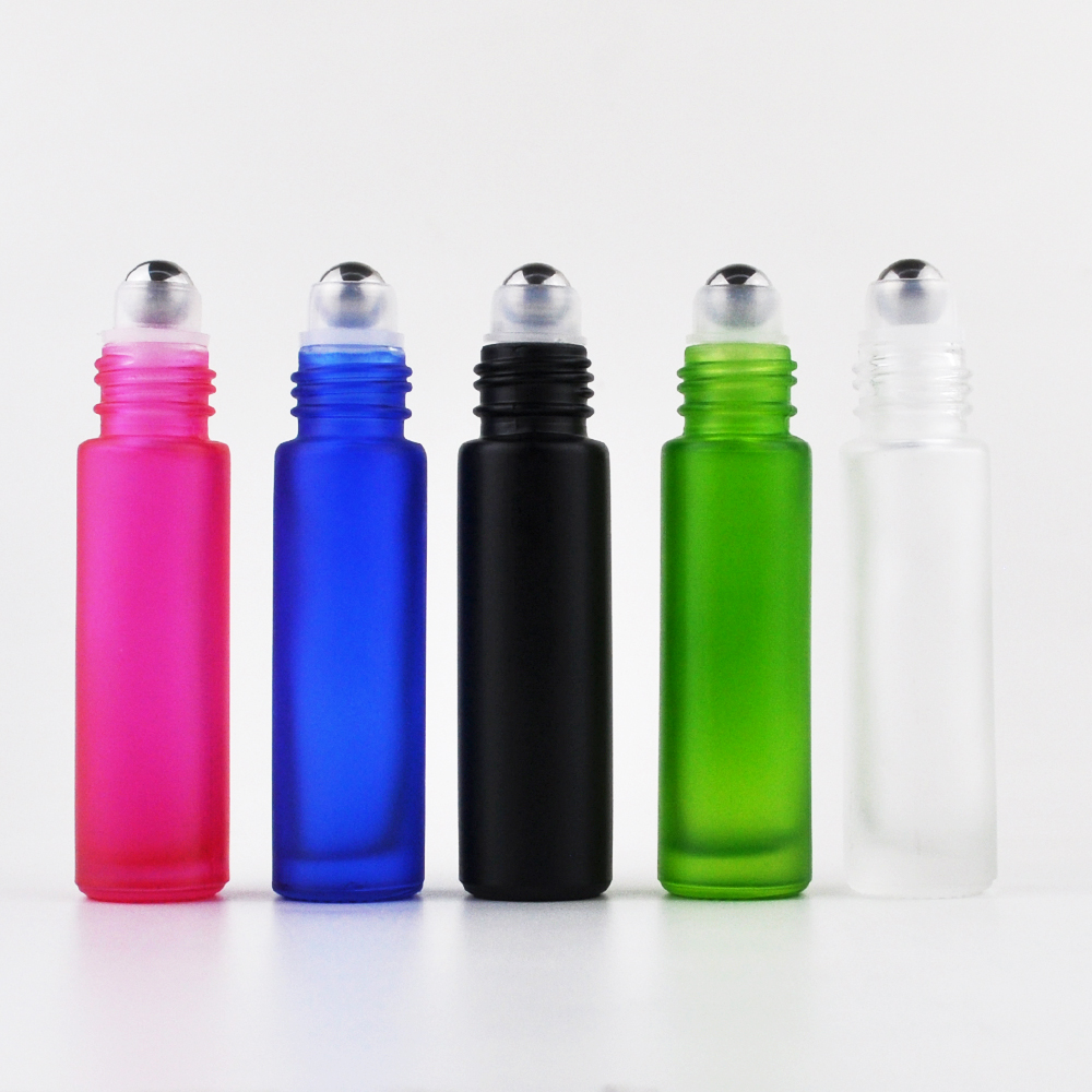 clear amber green black roll on cobalt blue glass essential oil roller bottles 10 ml for parfum
