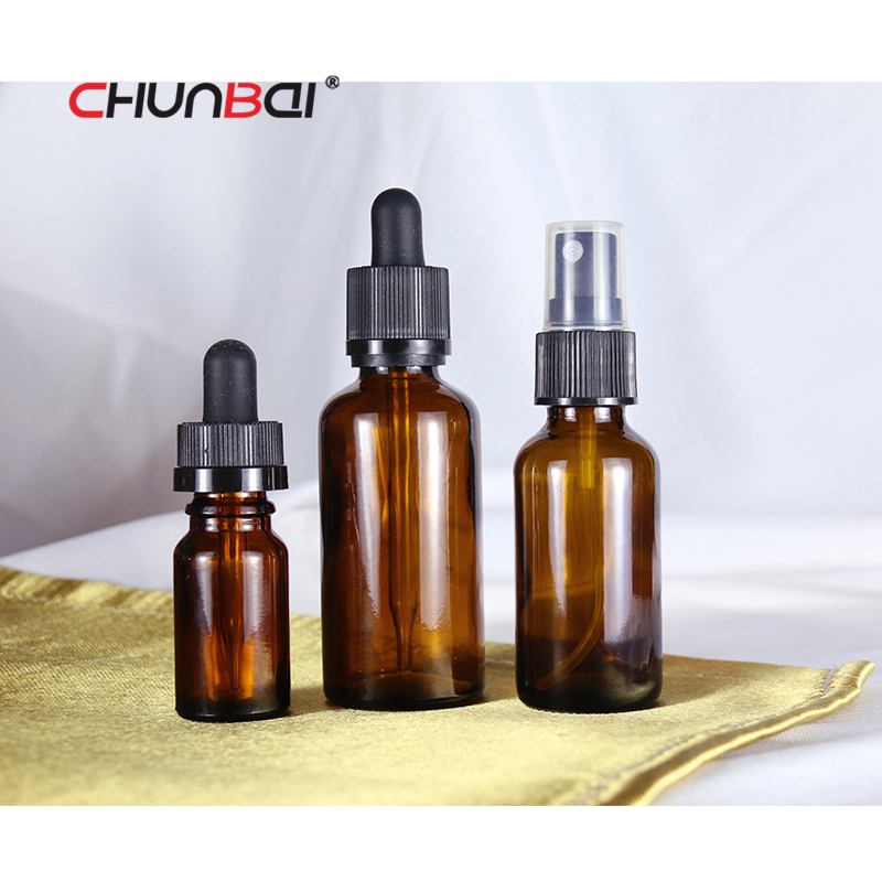 clear amber green blue 5ml 10ml 15ml 20ml 30ml 50ml 100ml glass dropper bottle with childproof cap