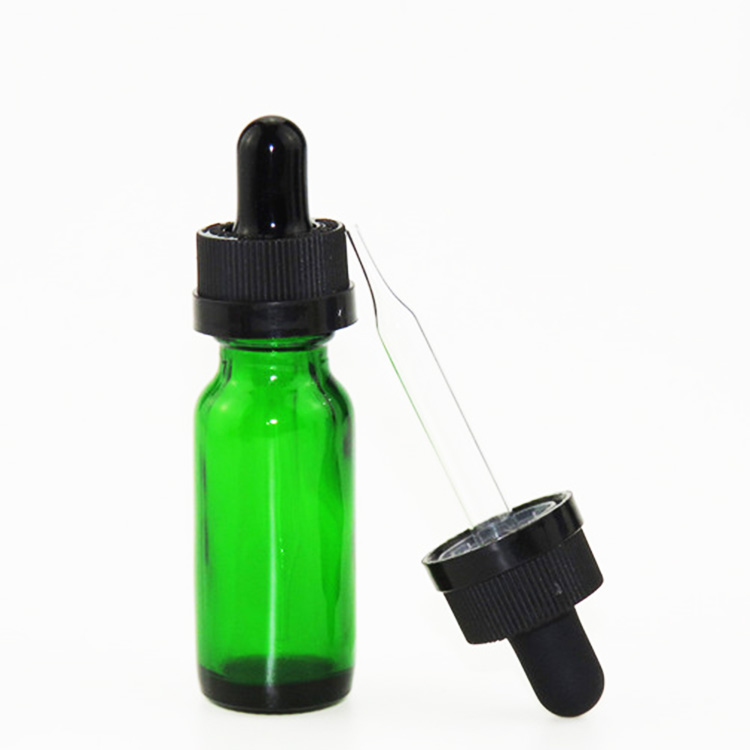 clear amber green blue european 15 ml capacity boston round bottle with plastic dropper for e liquid