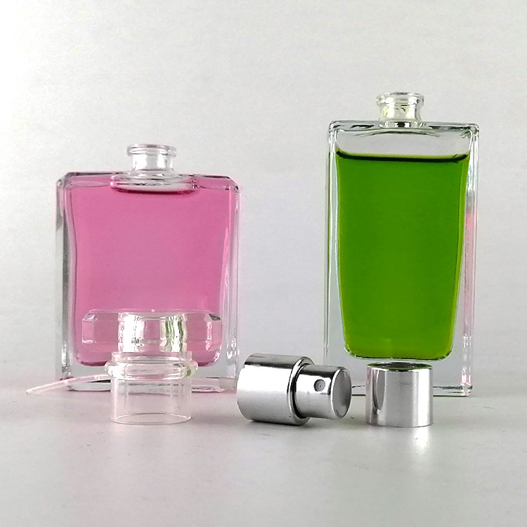 clear black perfume glass bottle 50 ml perfume bottle