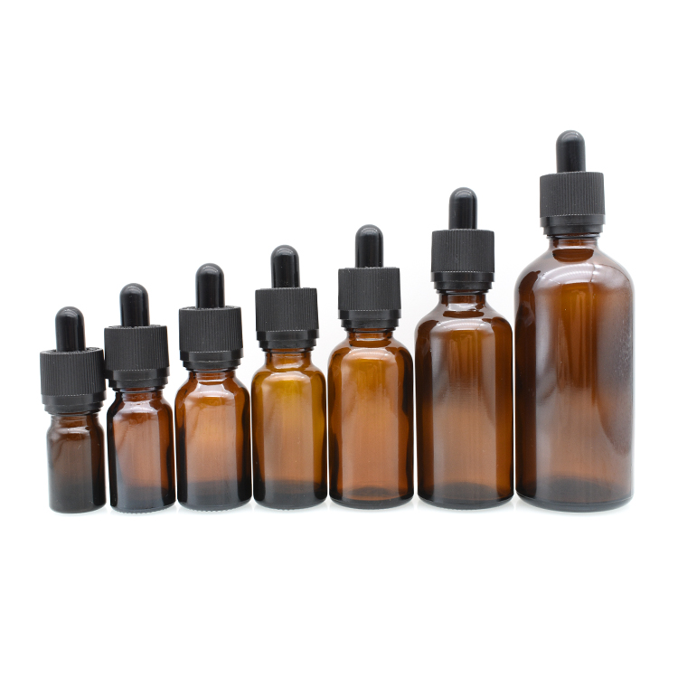 clear blue 5ml 50ml 100ml 15ml 10ml 20ml 30 ml 1 oz amber dropper bottle glass essential oil bottle with tamper childproof cap