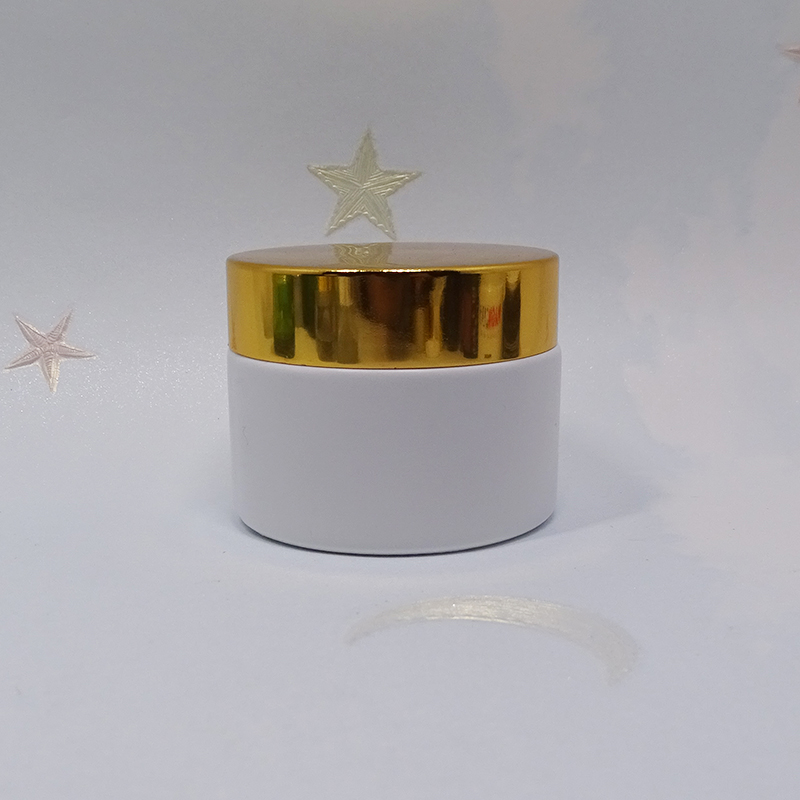 clear blue pink cosmetic packaging container beauty face skin care cream custom colored glass jar