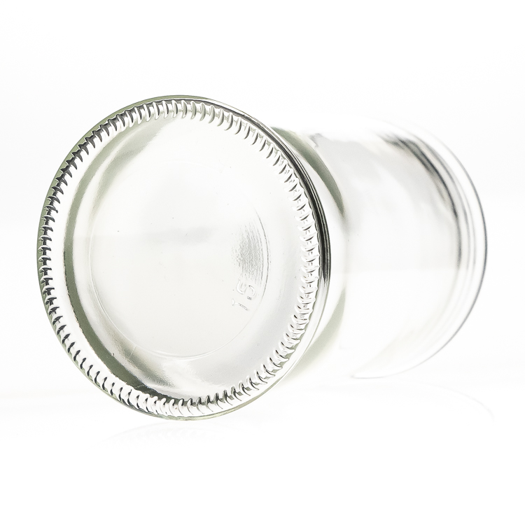 clear cookie candy tea spice packaging 150ml glass food storage jar with glass lid
