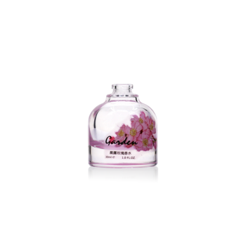 clear cosmetic luxury glass jar for beauty cream packing with custom screw cap