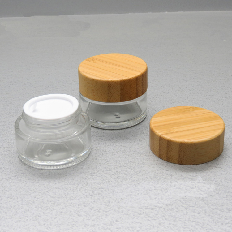 clear custom 15g 20g 30 ml small cream cosmetic glass jar
