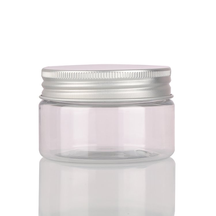 clear empty 250ml PET plastic lotion jar with PP cap