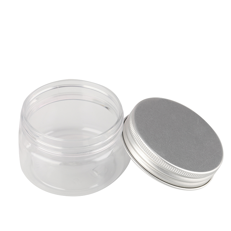 clear empty 250ml PET plastic lotion jar with PP cap