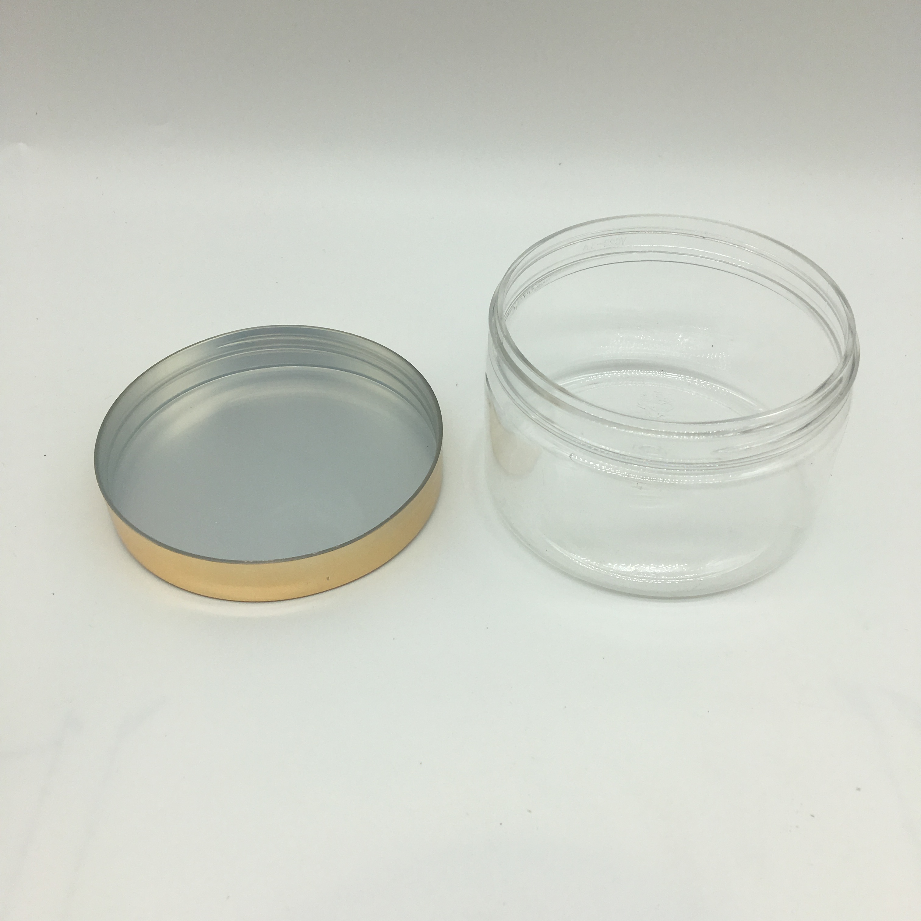 clear empty 250ml PET plastic lotion jar with PP cap