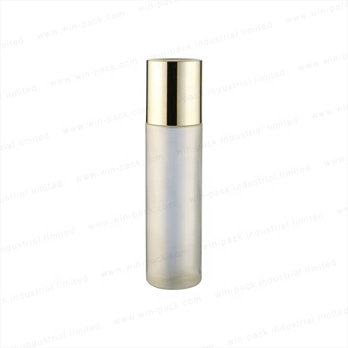 clear empty custom pretty glass liquid bottle with golden color cap and lotion pump 100ml 40ml 120ml