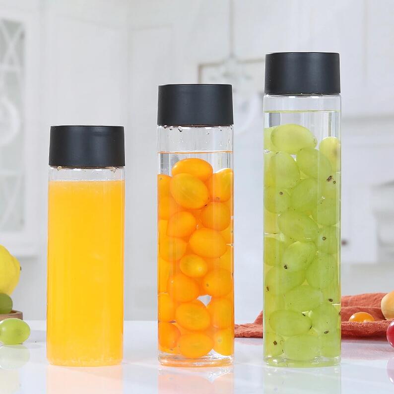 clear empty glass water bottles sports drinking bottles voss style glass bottles