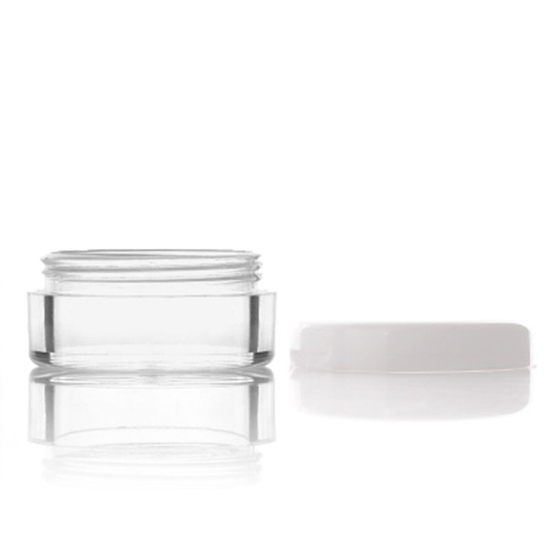 clear empty gold cover cosmetic packaging jar 3 gram empty cosmetic jar 15ml cosmetic jar 10ml 1g