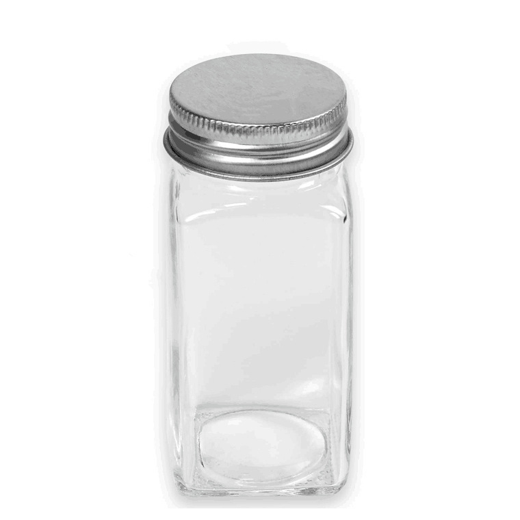 clear empty spice packaging bottle spice shaker glass bottles for salt and pepper