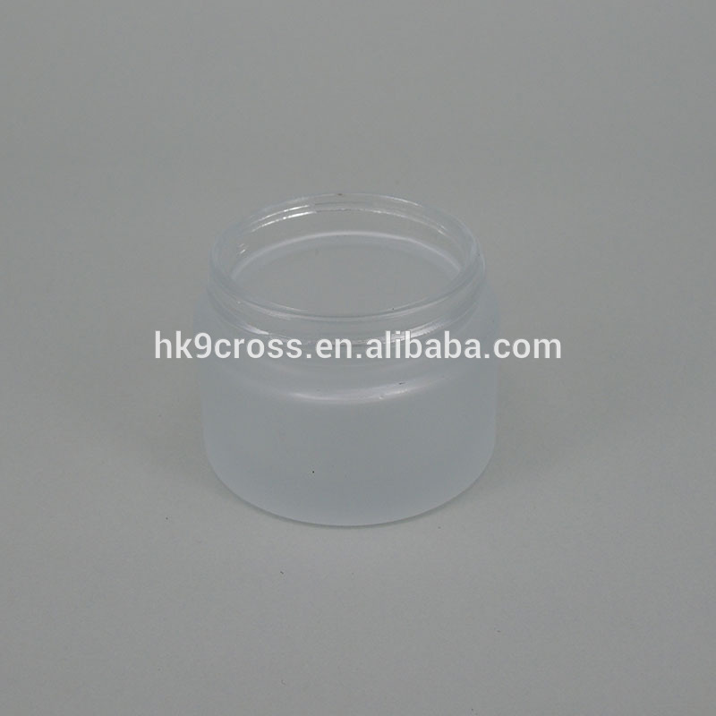 clear frosted glass cosmetic cream jar 50ml