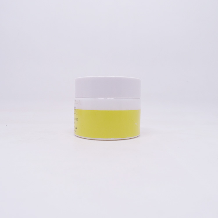 clear frosted glass jar with aluminum cap black white different size have in stock