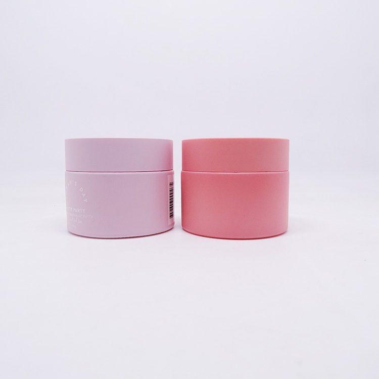 clear frosted glass jar with aluminum cap black white different size have in stock