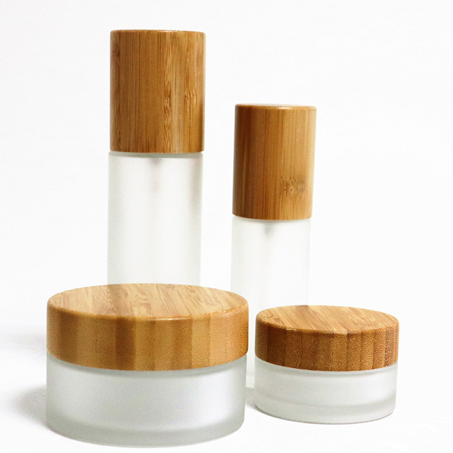 clear frosted white glass black glass jar 5g 10g 15g 20g 30g 50g 100g square glass jar empty cosmetic bamboo cream jar