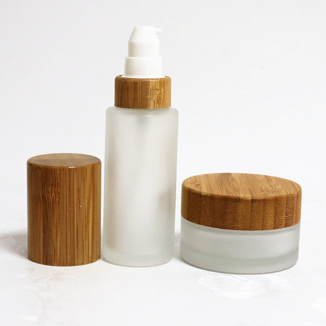 clear frosted white glass black glass jar 5g 10g 15g 20g 30g 50g 100g square glass jar empty cosmetic bamboo cream jar