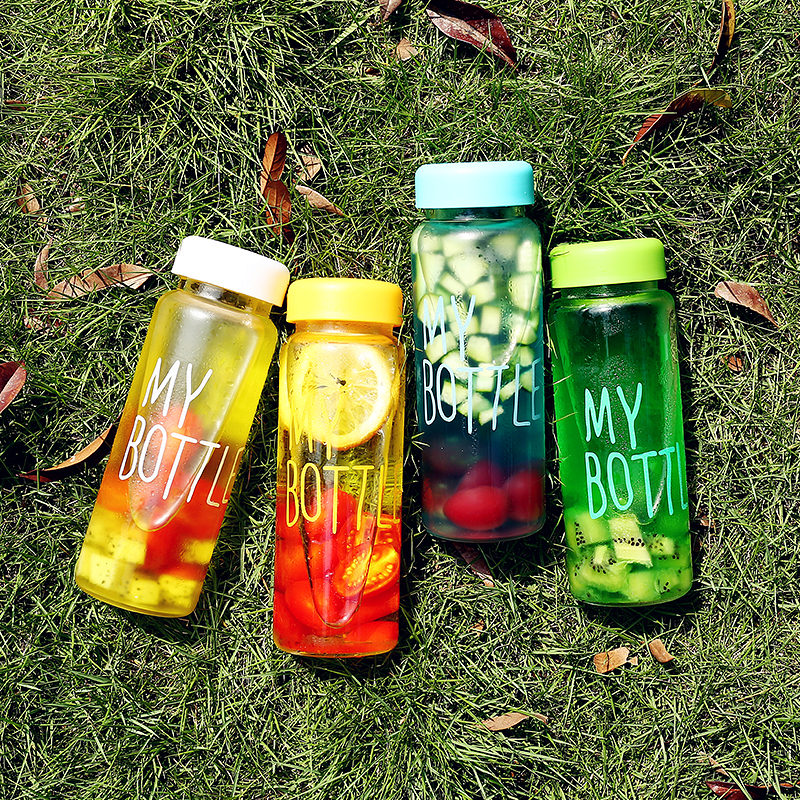 clear glass beverage drinking milk juice bottle water bottle with plastic cap
