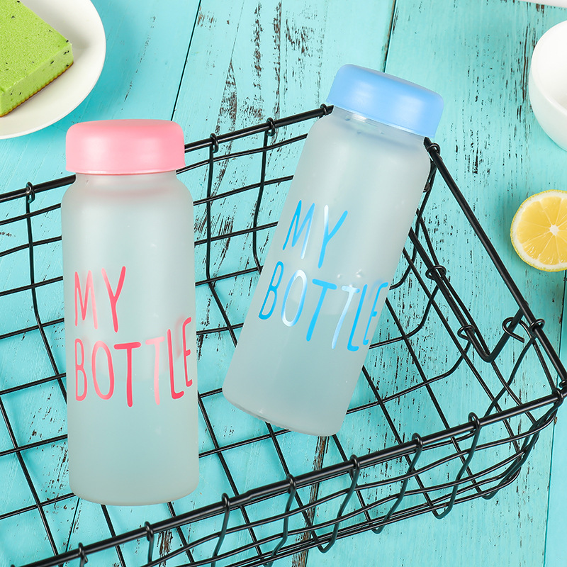 clear glass beverage drinking milk juice bottle water bottle with plastic cap