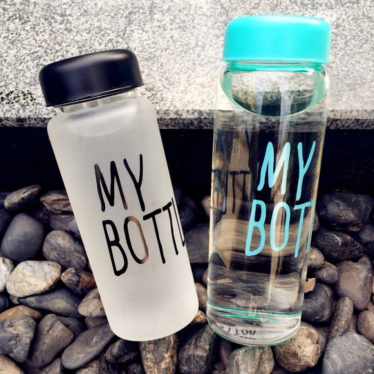 clear glass beverage drinking milk juice bottle water bottle with plastic cap