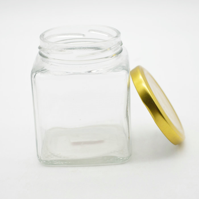 clear glass container 300ml for jam