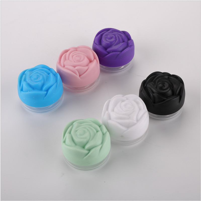 clear plastic cosmetic jars 10 g cute cosmetic jars 10 ml plastic empty cream rose flower cosmetic jar