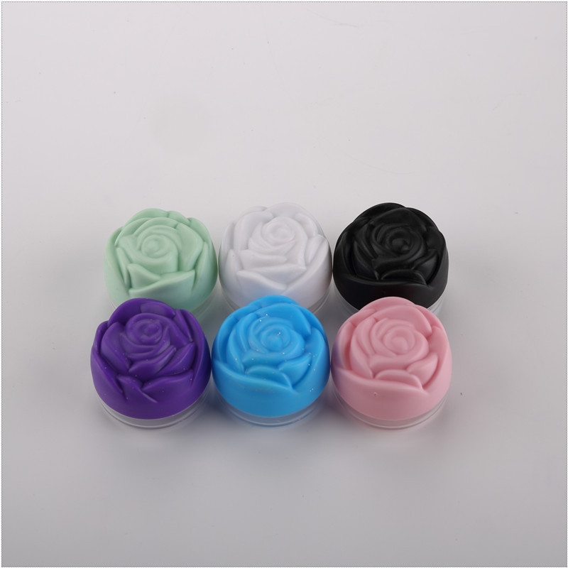 clear plastic cosmetic jars 10 g cute cosmetic jars 10 ml plastic empty cream rose flower cosmetic jar