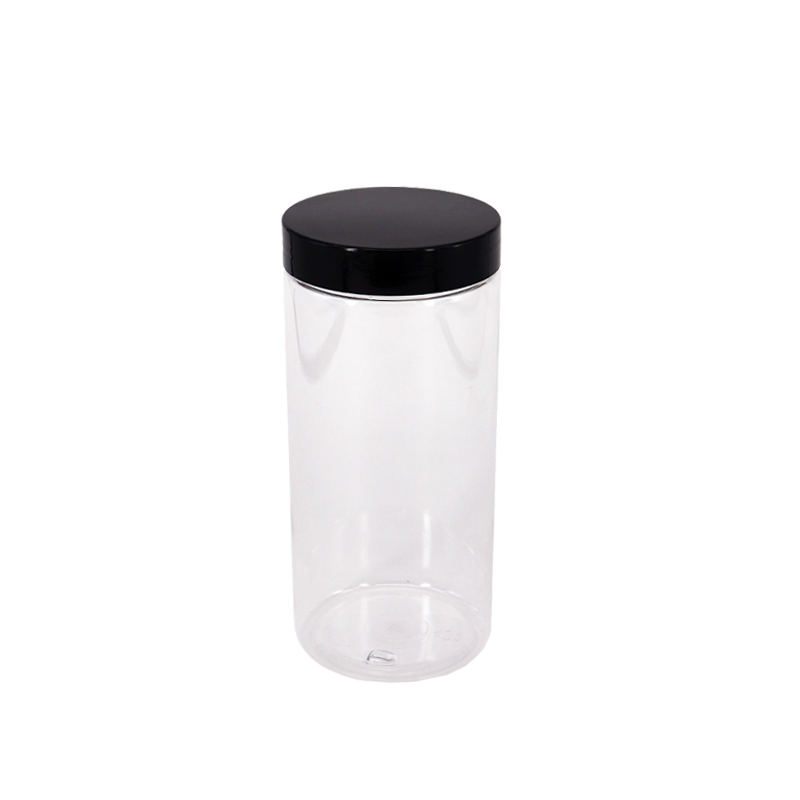 clear plastic cylinder container all size fancy canning jar 500g cream container cosmetics magnifying bath salt jars