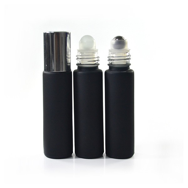 clear roller bottle 10ml glass roll on bottle with bamboo lid and rollers